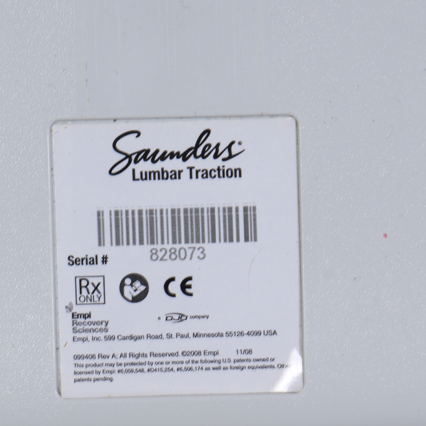 Lumbar Traction Device from Saunders EBTH